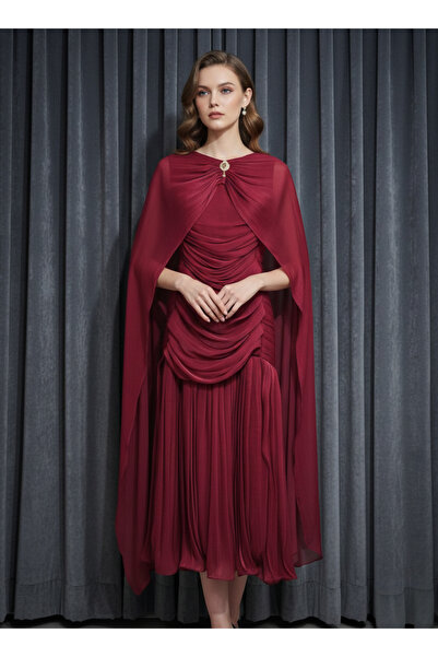 GORI FASHION Elegant crinkle midi dress