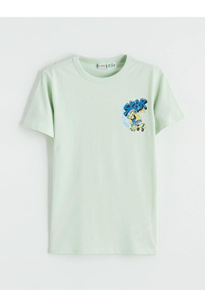 LC Waikiki Özmarka Нова колекция Тениска за момчета с принт на Спонджбоб