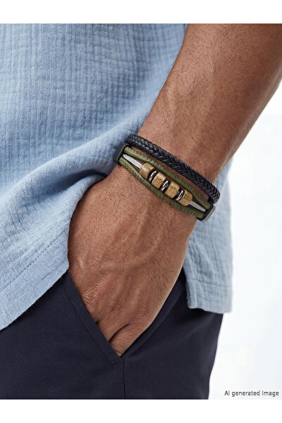 LC Waikiki إلسيفا كوليكشن سوار رجالي أخضر