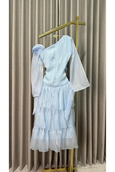 qmhafrst Crinkle layered dress in a fantasy color