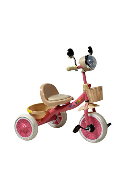ALBADER Kids Tricycle with LED Lights and Sound Effects 3 Wheel Bike with Han...