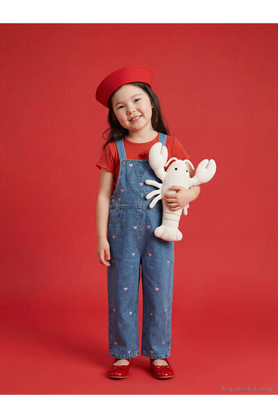 LC Waikiki İndigo Kız Çocuk Jean Salopet