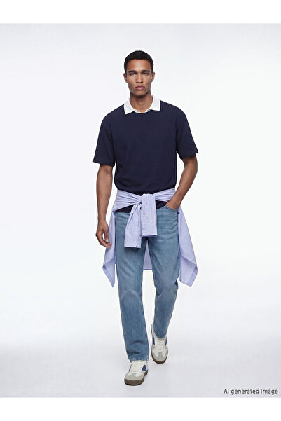 LC Waikiki بنطلون جينز رجالي فضفاض من مجموعة إلسيفا إنديجو 745