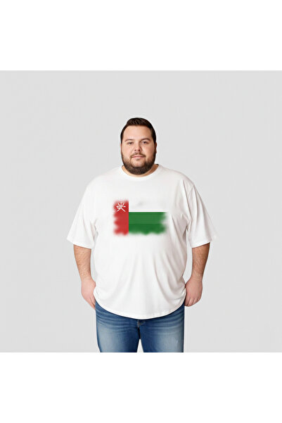 sngl Tricou pentru bărbați cu mânecă scurtă, cu steagul Omanului cu imprimeu ...