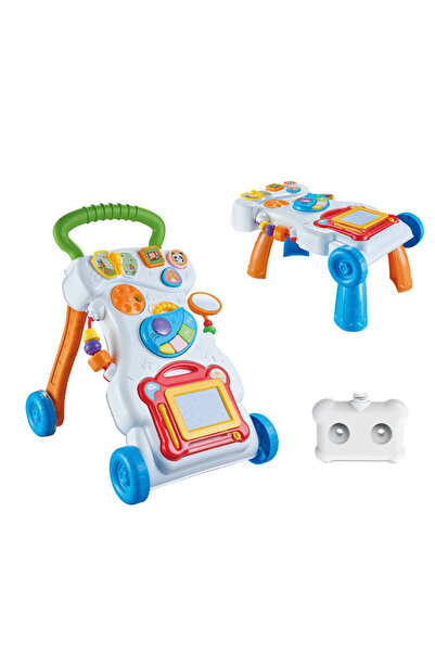 KidLe Multi-Function Baby Walker, Sit-to-Stand Learning Walker with Activity ...