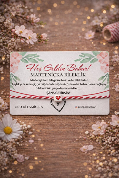 Uno Di Famiglia Kalpli Şans bilekliği , marteniçka bileklik , Mart bilekliği ...