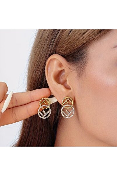 FA.accessories Women's gold earrings, modern and elegant style, stylist steel