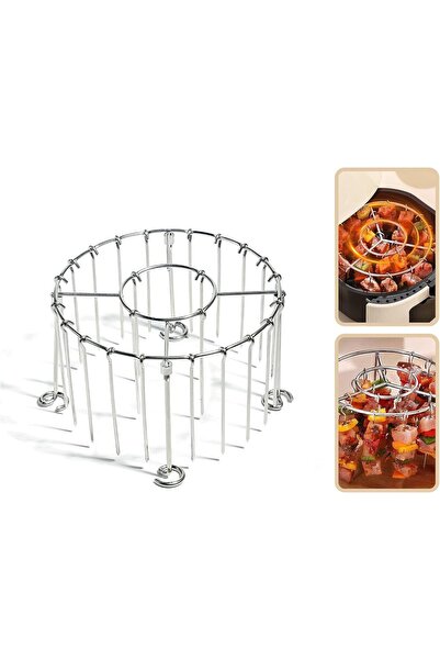 Arabest Air Fryer Grill Skewer Rack,Stainless Steel BBQ Kabob Set,30 Vertical...