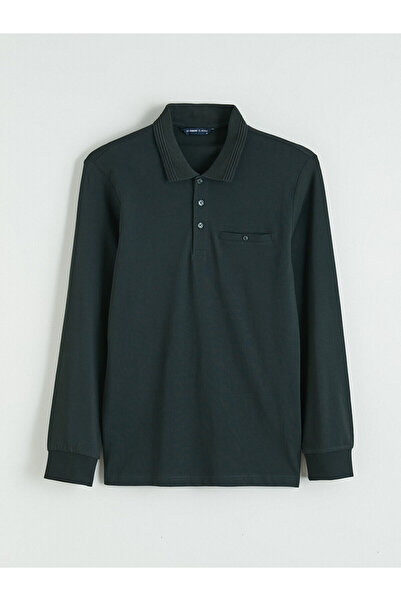 LC Waikiki Peak New Season Polo Neck Long Sleeve Men's T-Shirt