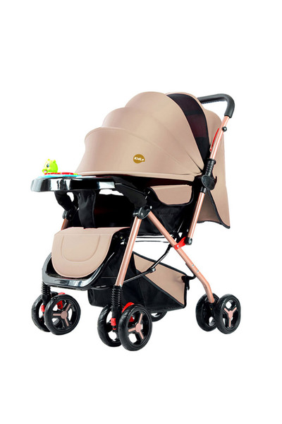 KidLe عربة أطفال مزودة بمقابض قابلة للتعديل مع إمكانية الدفع في اتجاهين، بالإ...