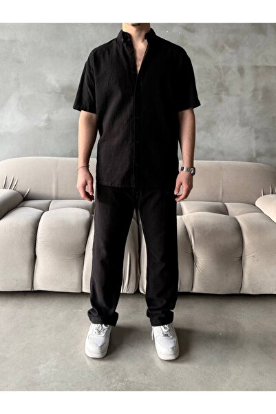 giyimbutik Yazlık Keten Takım Oversize