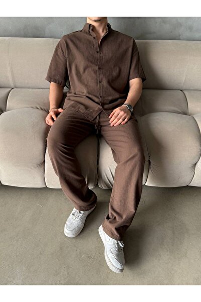 giyimbutik Yazlık Keten Takım Oversize