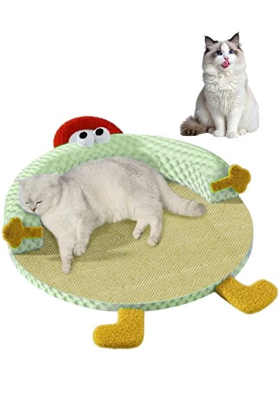 YANCI Cat Bed Universal Frozen Bean Vine Woven Cat Nest Cooling Mat Pet House...