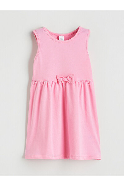 LC Waikiki Rochie pentru fete Özmarka Noul Sezon detaliu cu fundă