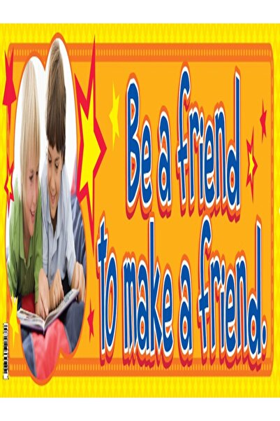 123Publishing House كن صديقًا – لافتة باللغة الإنجليزية