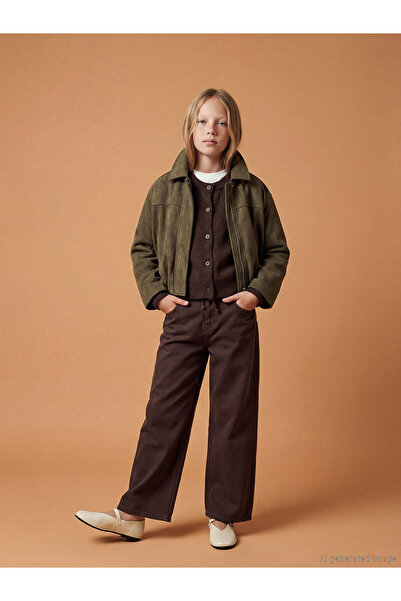 LC Waikiki Two Mt Shop Quality Wideleg Gabardine Girls' Trousers