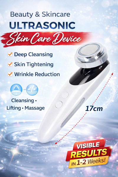 OEM Ultrasonic facial cleansing and massage device, 4 in 1, 3 power levels, U...