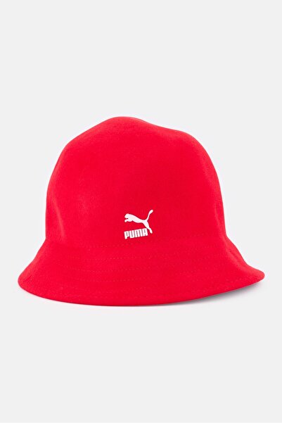 Puma Men Brand Logo Bucket Hat, Red