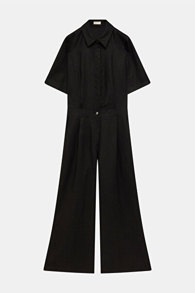 W Collection SİYAH KETEN TULUM