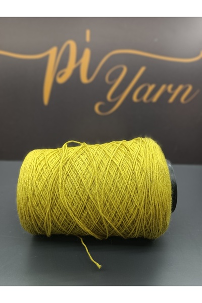 Pİ Yarn 70% Wool Content, 500g Oil Green Yarn