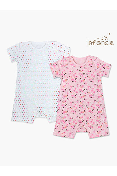 Infancie By Styli Pack of 2 - Baby Girls Floral Print Romper