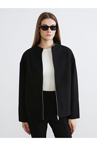 LC Waikiki Peak New Season Crew Neck Women's Melton Coat