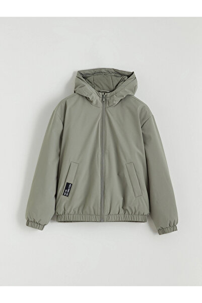 LC Waikiki LCW Kids Haki hidrofug Palton pentru băieți