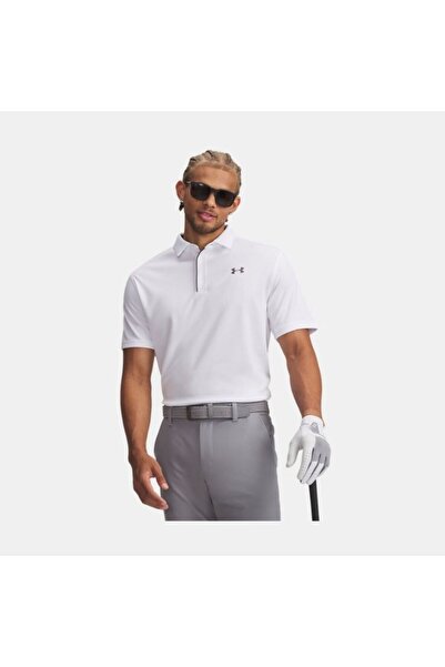 Under Armour Ανδρικό μπλουζάκι με γιακά πόλο Tech White 1290140-100