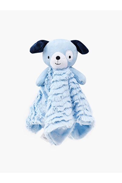 Infancie By Styli Security Toy Sherpa Blanket- Bear, Blue, 0-1 Year, 33 x 33 cm