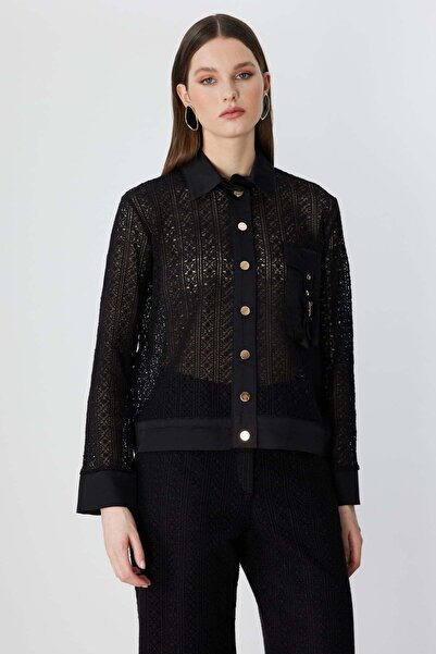 ON Dantelli Transparan Ceket