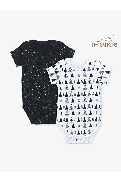Infancie By Styli عبوة من قطعتين - بدلة جسم مطبوع بلون واحد