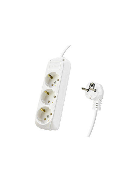 shopwave Grounded Extension Cable 3 Sockets 5 m - Beyazz 9230105