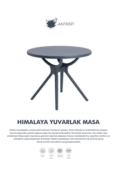 Daim Plastik HİMALAYA YUVARLAK MASA 80 CM
