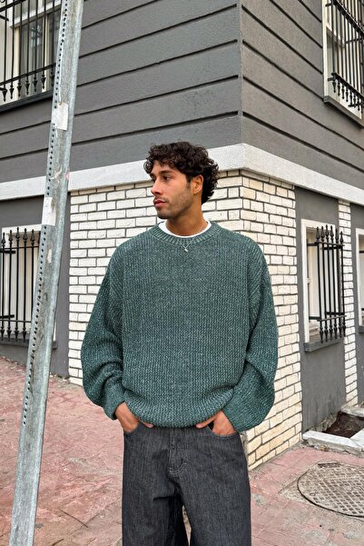 Flaw Wear Knitted Model Knitwear Sweater Green