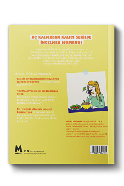 mabel kitap Yağ Yakıcılar: Benim defterim - Selülit Karşıtı Beslenme ile Kilo Ver! - Marie-Laure Andre