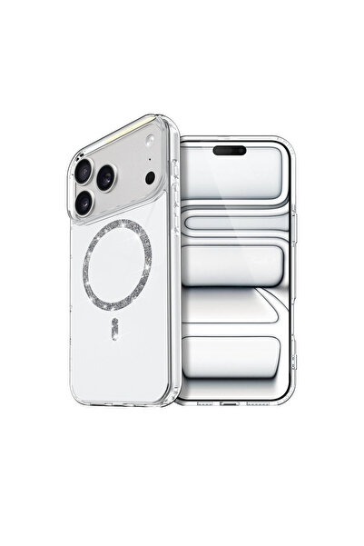 eco port غطاء آيفون 17 برو ماكس لايف دايموند ماجسيف - شفاف