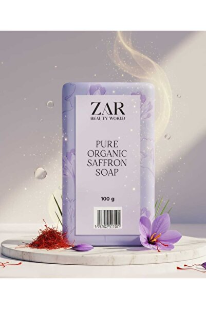 ZAR BEAUTY WORLD Saffron Organic Essential Oil Soap Bar