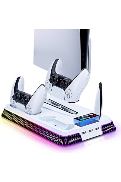 Tastech PS5 Soğutma Standı İstasyonu PS5 Pro/Slim RGB ve Turbo Fan PlayStatio...