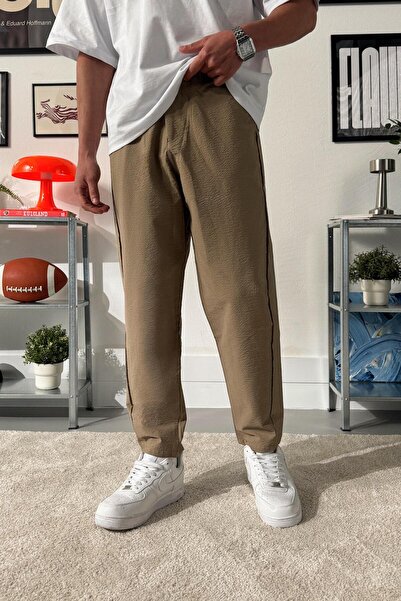 Flaw Wear Çzigili Boyfrend Cut Fabric Trousers