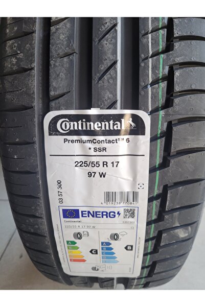 Continental 225/55R17 Premium Contact6 *SSR 97W Run Flat Set Olarak (4ADET) Y...