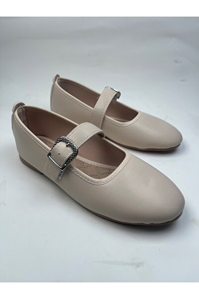 Nstil Daily Women's Flat Shoes with Straps, Rubber Buckle, Sewing Detail, Com...