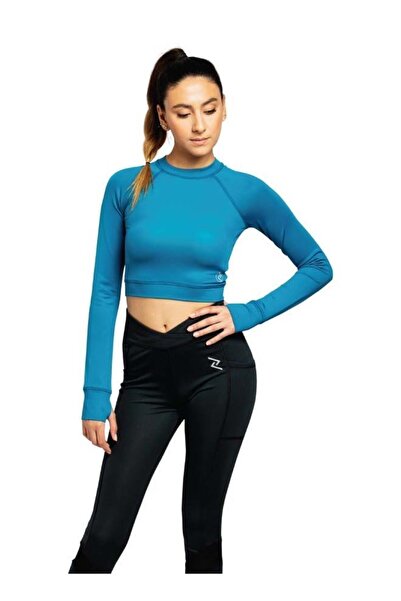 Zaecy Women's Full-Sleeve Crop Top