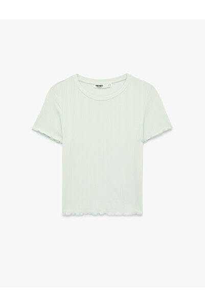 Koton Crew Neck Short Sleeve Modal T-Shirt Pajama Top