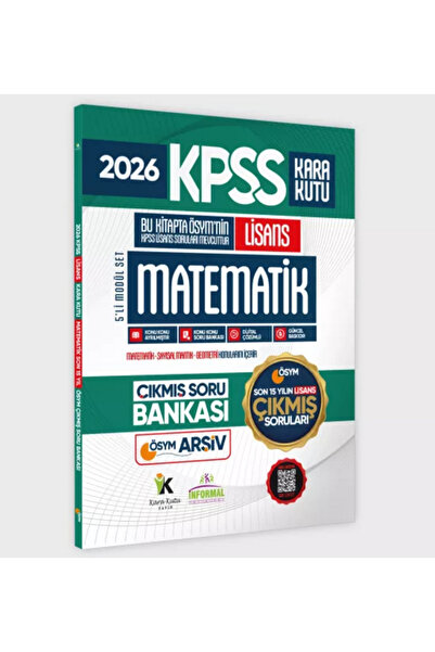 Karakutu Yayınları 2026 FULLLisans KPSS Lisans Matematik Kara Kutu ÖSYM Çıkmı...
