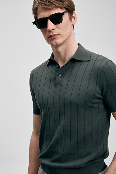 Lufian Bold Men's Cotton Sweater Nefti Green