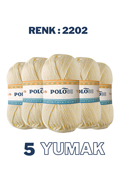 Polosu (5 Yumak) Tango Örgü İpliği 2202 - Krem