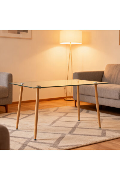 Zztcmp Kitchen Table,Glass Dining Table,Modern Kitchen Furniture,Suitable for...