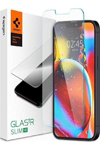 Spigen tR Slim HD Tempered Glass, For iPhone 13 Mini, Perfect Transparency