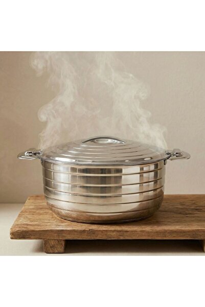 Danube Home Sahira 5000ml Stainless Steel Hot Pot - Durable Insulated Cassero...