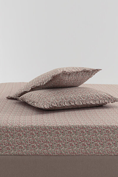 Yataş Lenka Single 100% Cotton Bed Sheet Set - Red